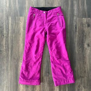 Obermeyer Edie Pant Ski Snow Gear Extending EWS Kids Medium 10-12 Fuchsia Purple